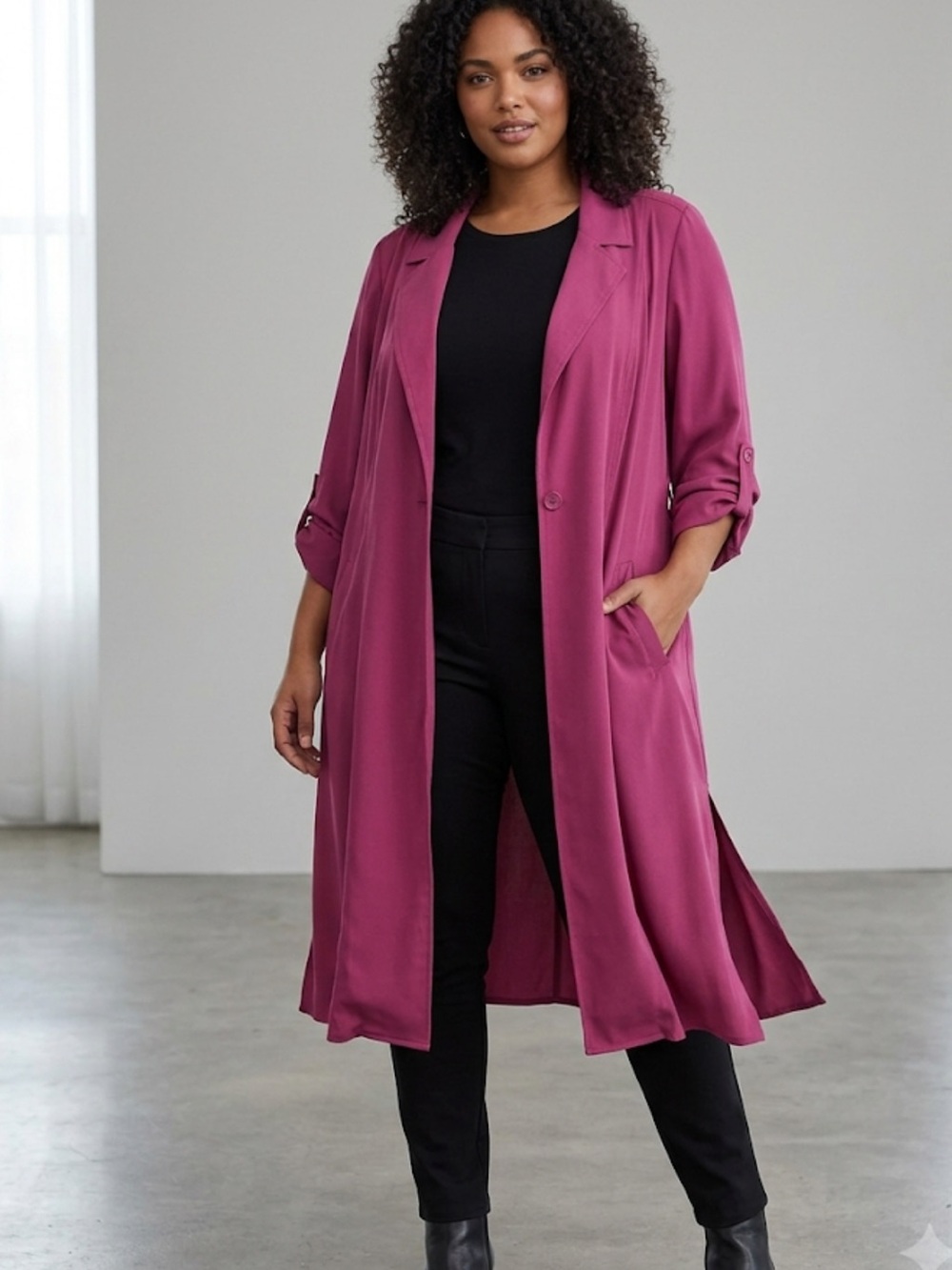 Torrid Burgundy Duster Cardigan - Size 4